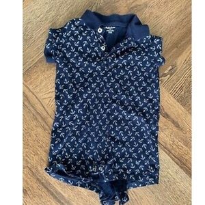 Ralph Lauren Shortie Romper Nautical 9 months